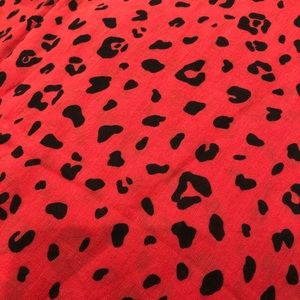 Aritzia Main Character Paige Red Leopard Sarong